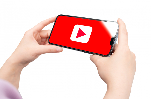 Youtubeを開いている画面