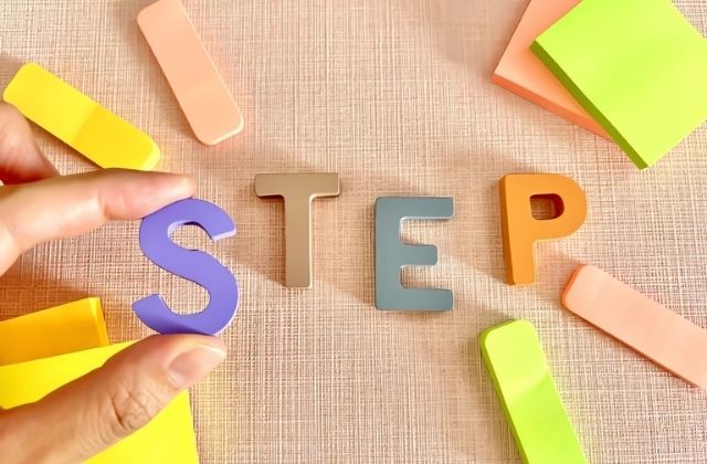 ステップの文字