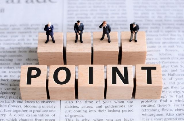 ポイントの文字