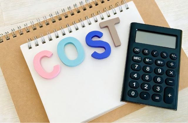 コストの文字と計算機