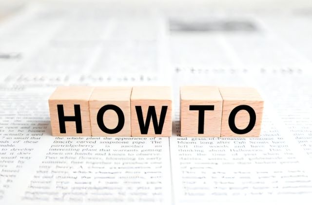 ハウツーの文字