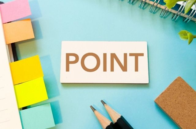 ポイントの文字