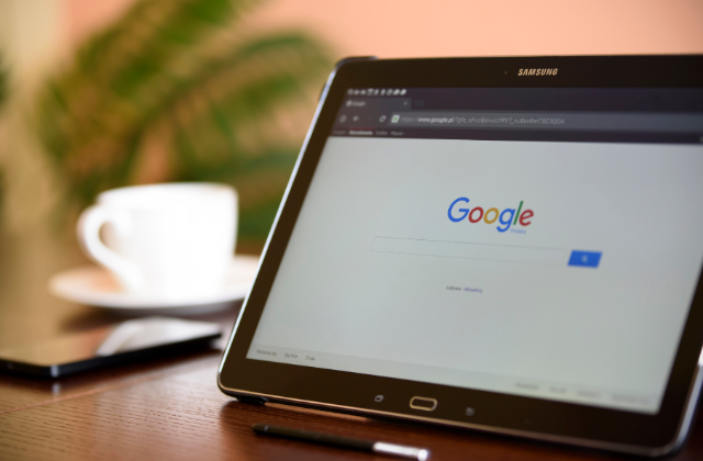 PCの画面にGoogle
