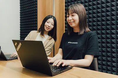 ライティングの様子