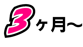 3ヶ月～