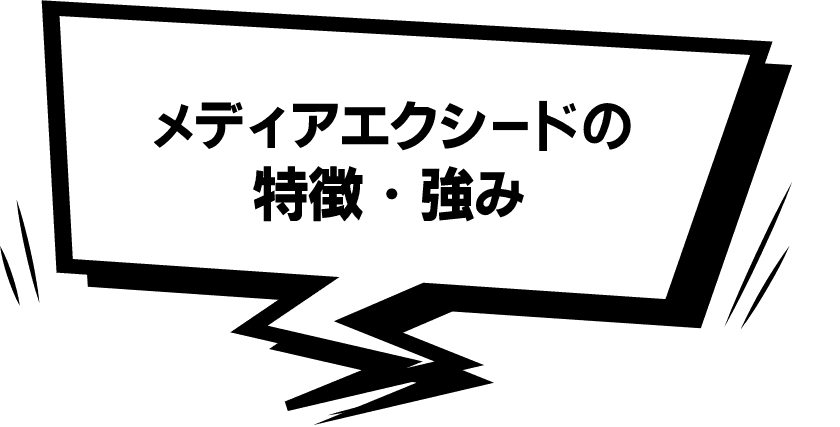 メディアエクシードの特徴・強み